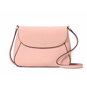 New Kate Spade Monica Flap Crossbody Leather Tea Rose